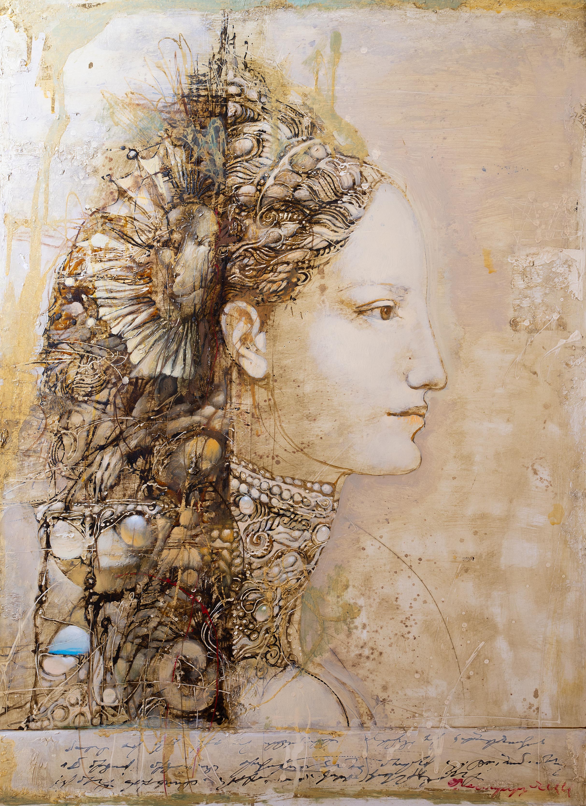 Женщина. Левая часть диптиха, Армен Гаспарян, Купить картину Смешанная техника