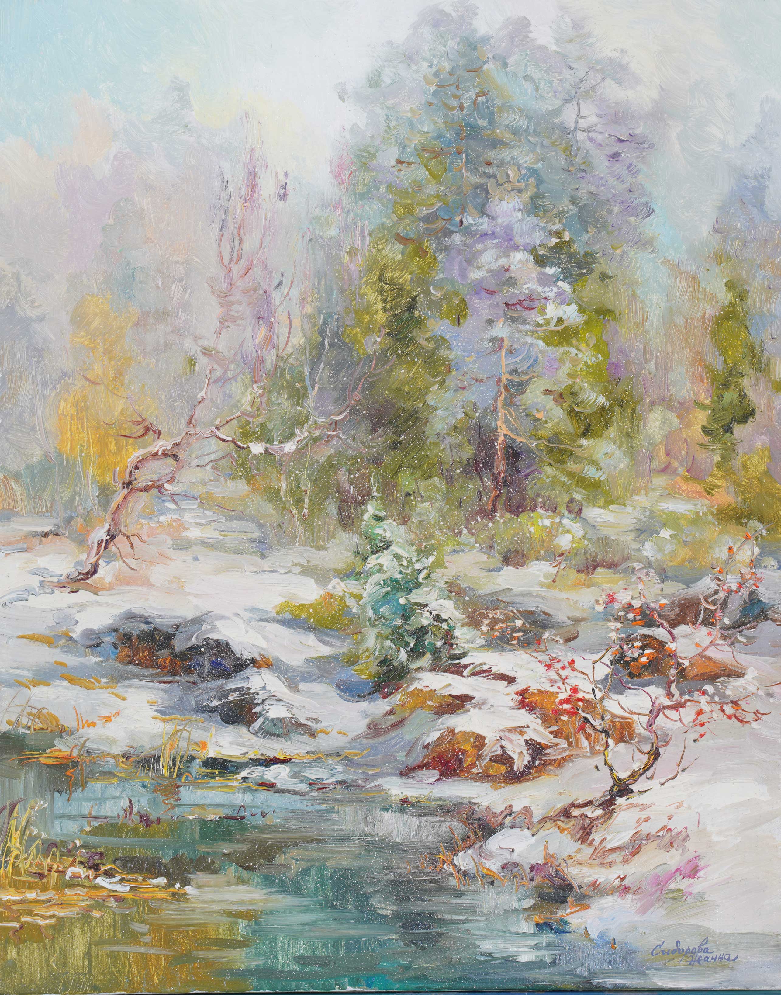 Снежный март - 1, Жанна Сидорова , Купить картину Масло