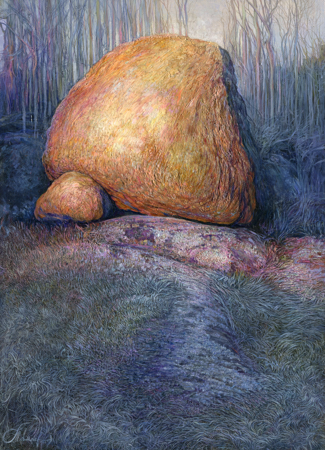 Красный камень  - 1, Андрей Мамаев, Купить картину Масло