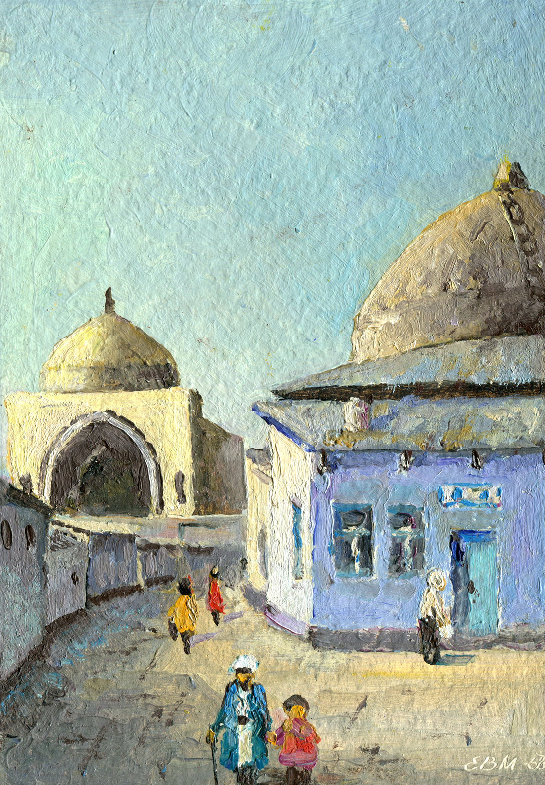 Узбекистан, Ташкент. Старый город, соборная мечеть Джами - 1, Валентин Ефремов, Купить картину Масло
