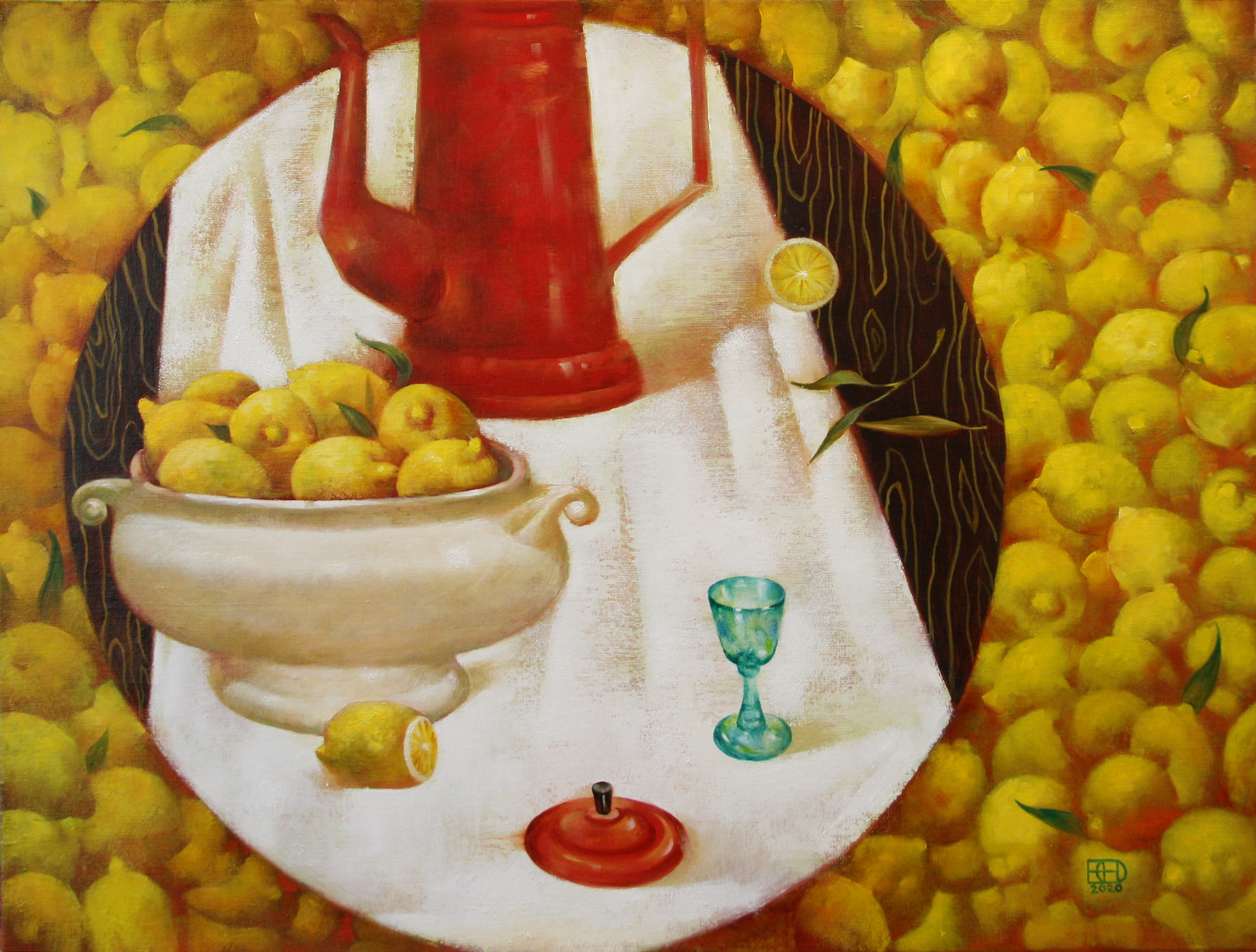 Натюрморт с лимонами - 1, Надежда Егорова, Купить картину Масло