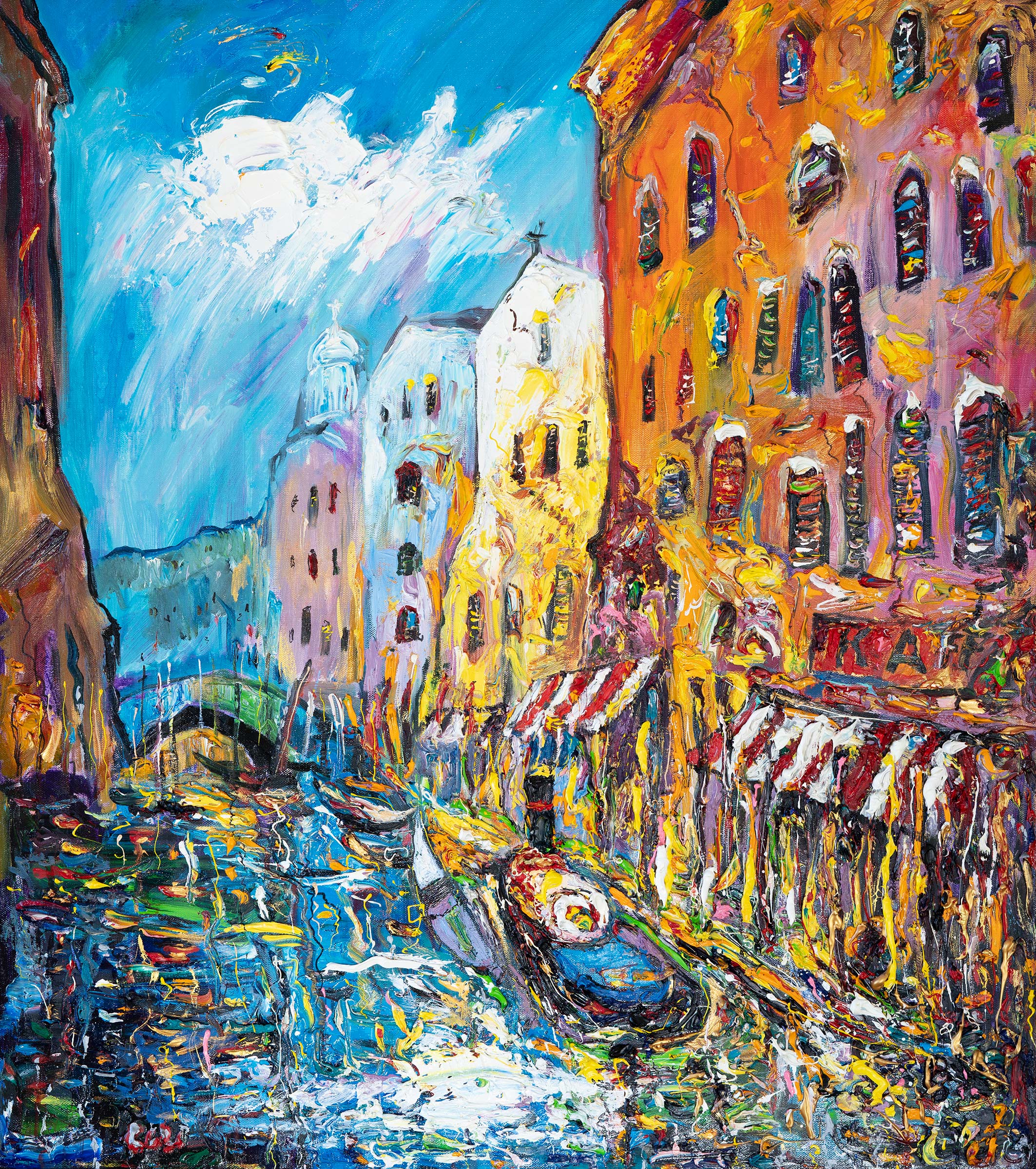 Канал в Венеции, Андрей Елецкий , Купить картину Масло