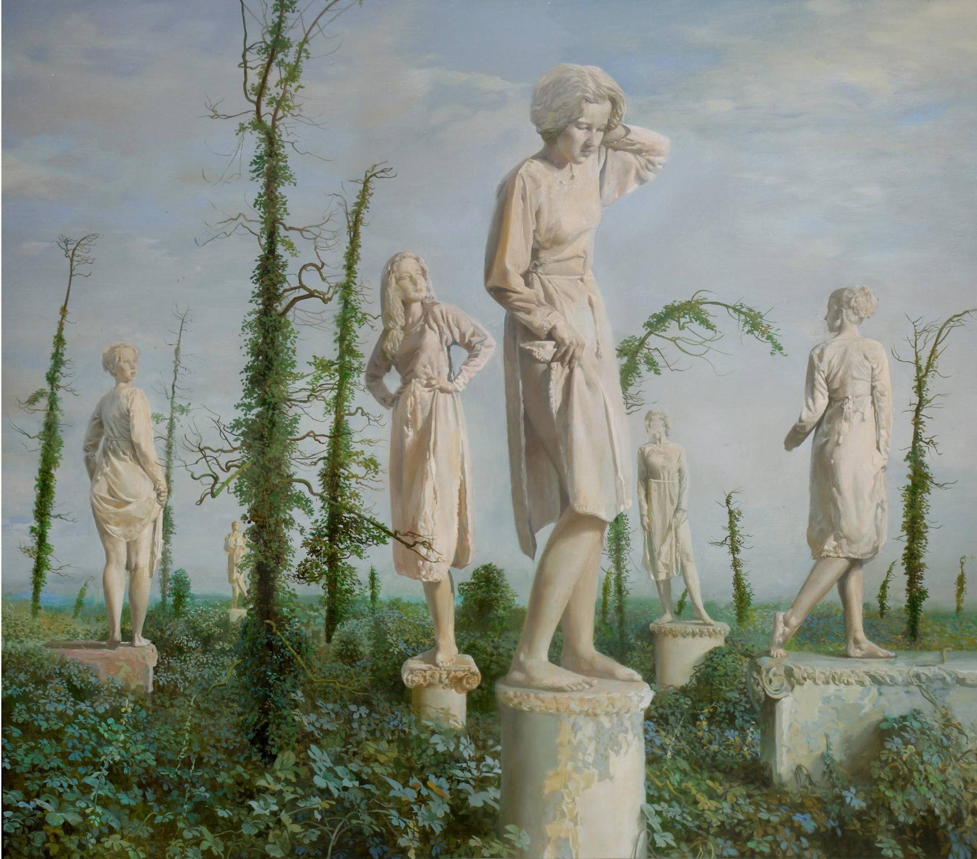 Парк старых статуй , Александр Саидов, Купить картину Масло