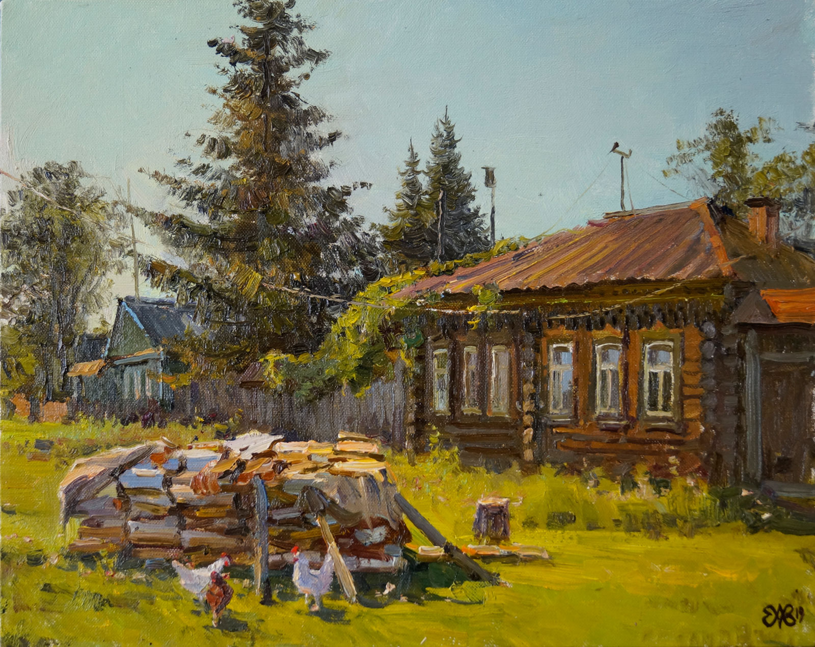 Дровишки на зиму - 1, Алексей Ефремов, Купить картину Масло