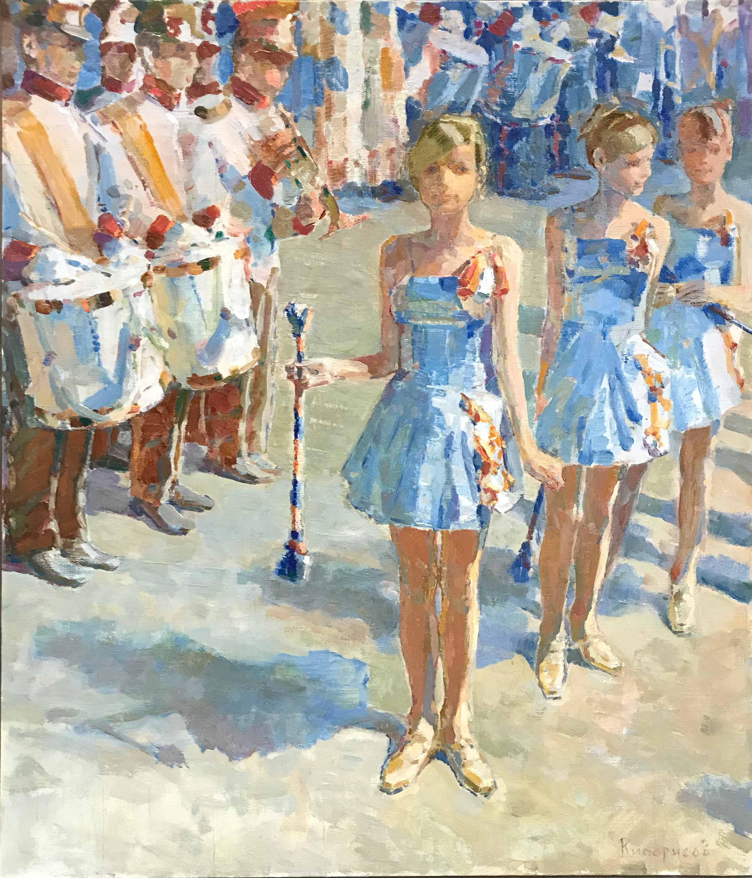Военные девочки - 1, Леонид Кипарисов, Купить картину Масло