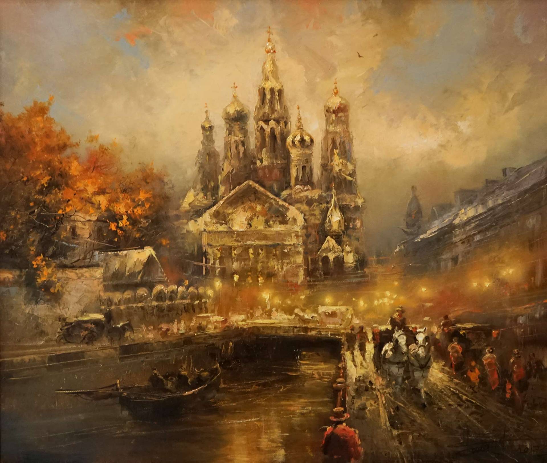 Вид на собор  - 1, Дмитрий Балахонов , Купить картину Масло