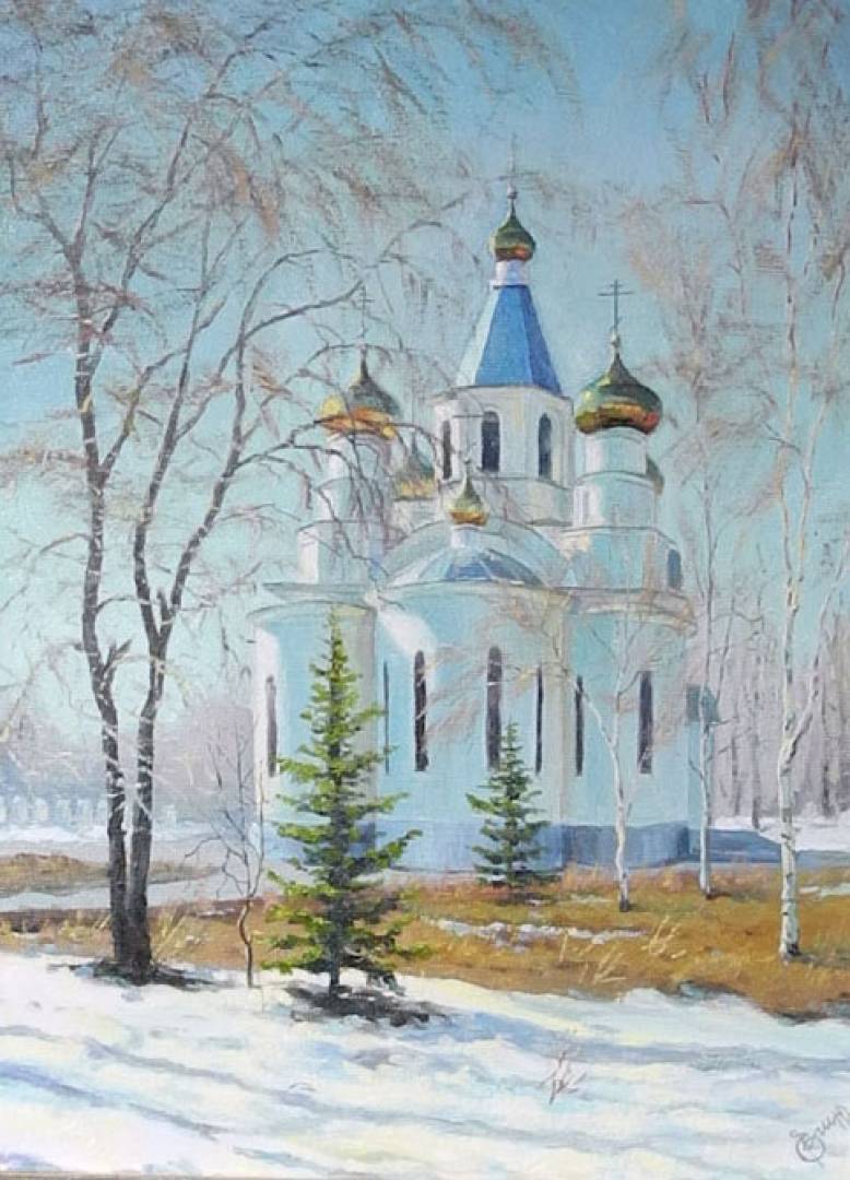 Храм Рождества Христова - 1, Юрий Егин , Купить картину Масло