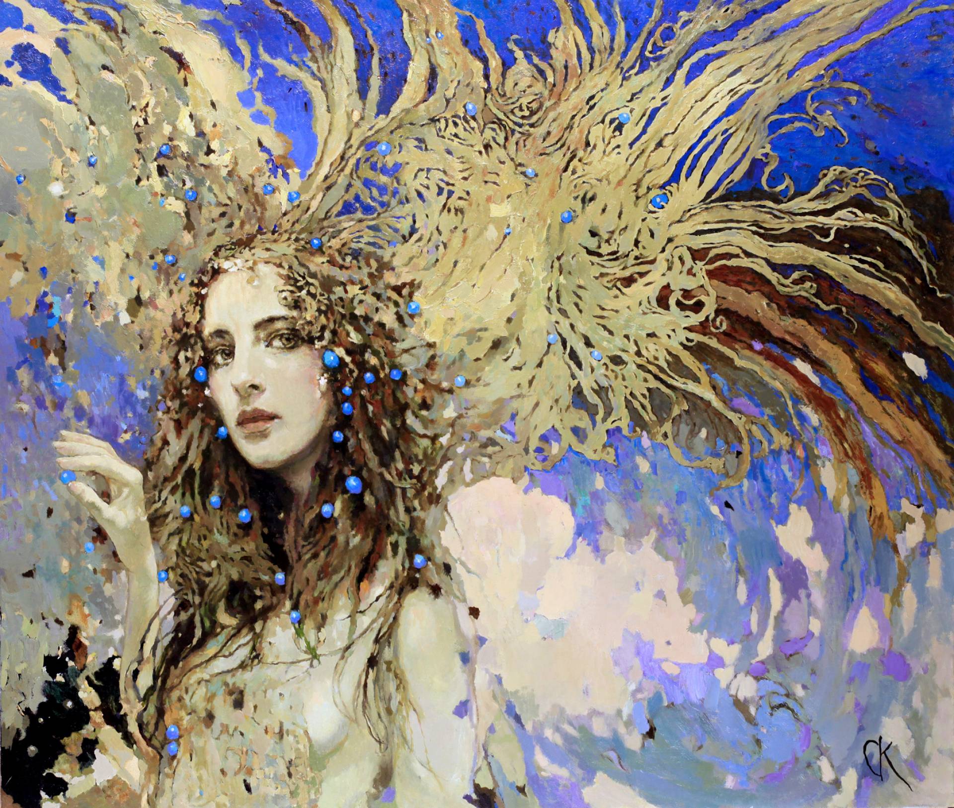 Ангел с осенью в сердце , Станислав Крупп, Купить картину Масло