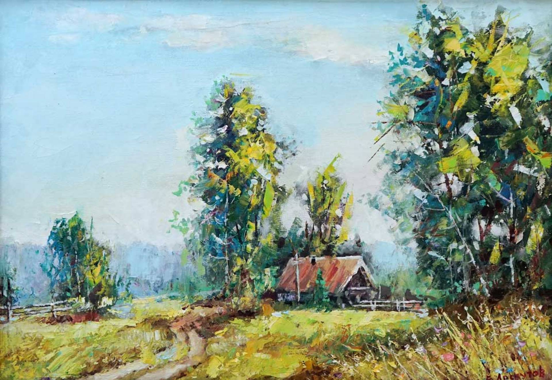 Жаркий полдень - 1, Евгений Лоскутов , Купить картину Масло