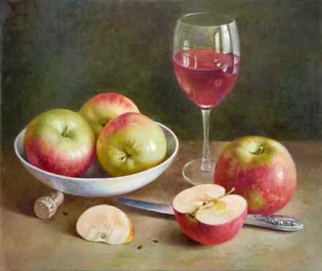 Яблоки и вино