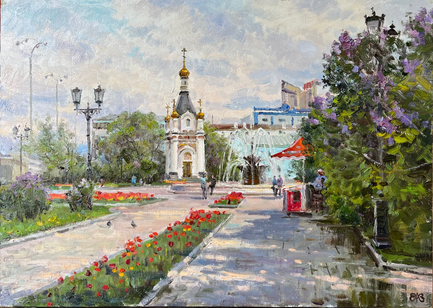 У часовни святой Екатерины - 1, Алексей Ефремов, Купить картину Масло