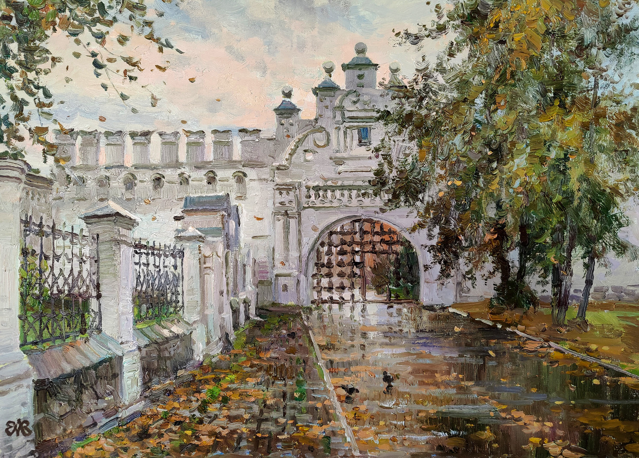 У ворот Покровского монастыря - 1, Алексей Ефремов, Купить картину Масло