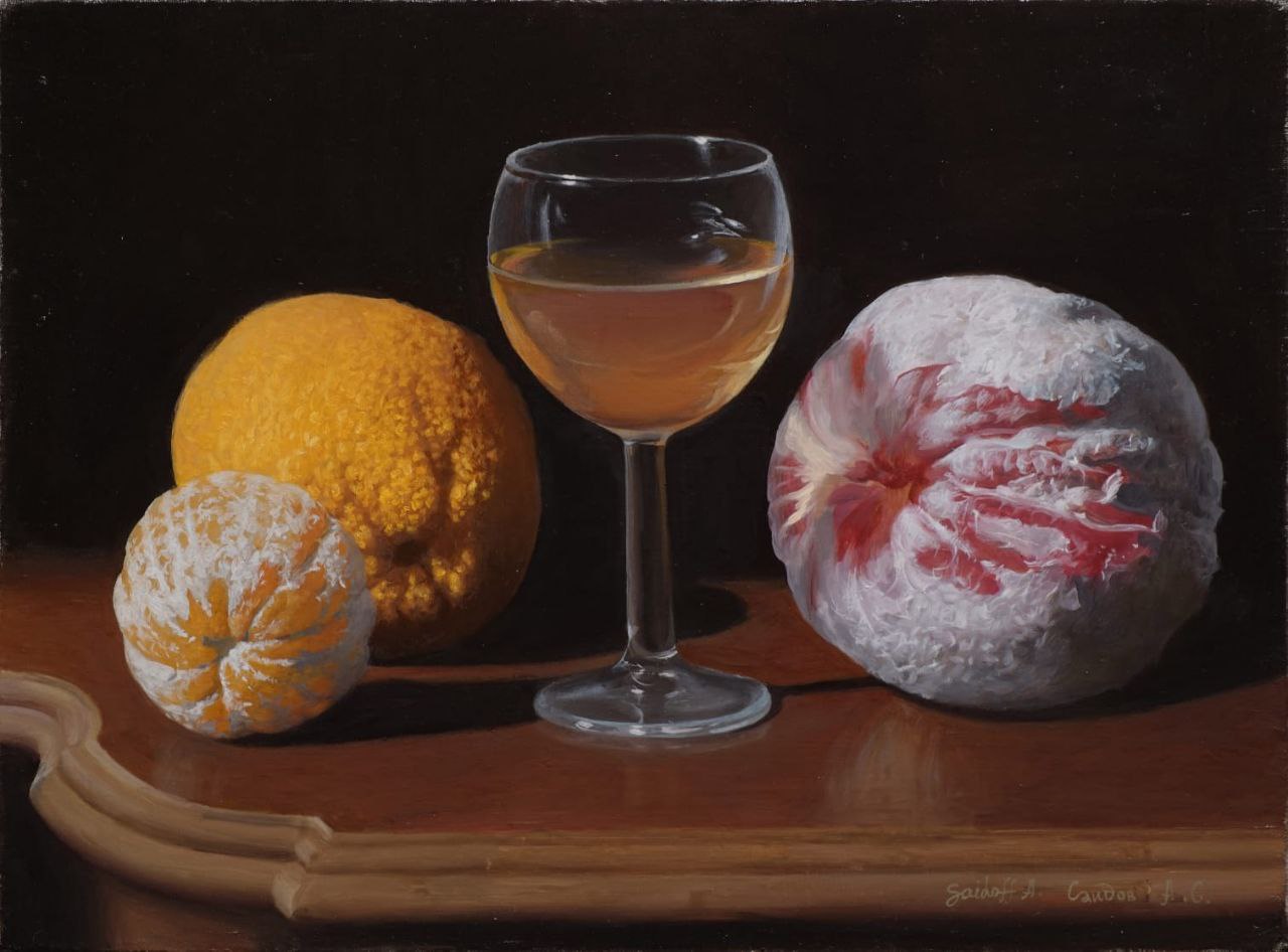 Натюрморт с апельсинами - 1, Александр Саидов, Купить картину Масло