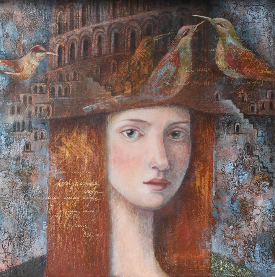 Шляпница - 1, Анастасия Мирре, Купить картину Масло