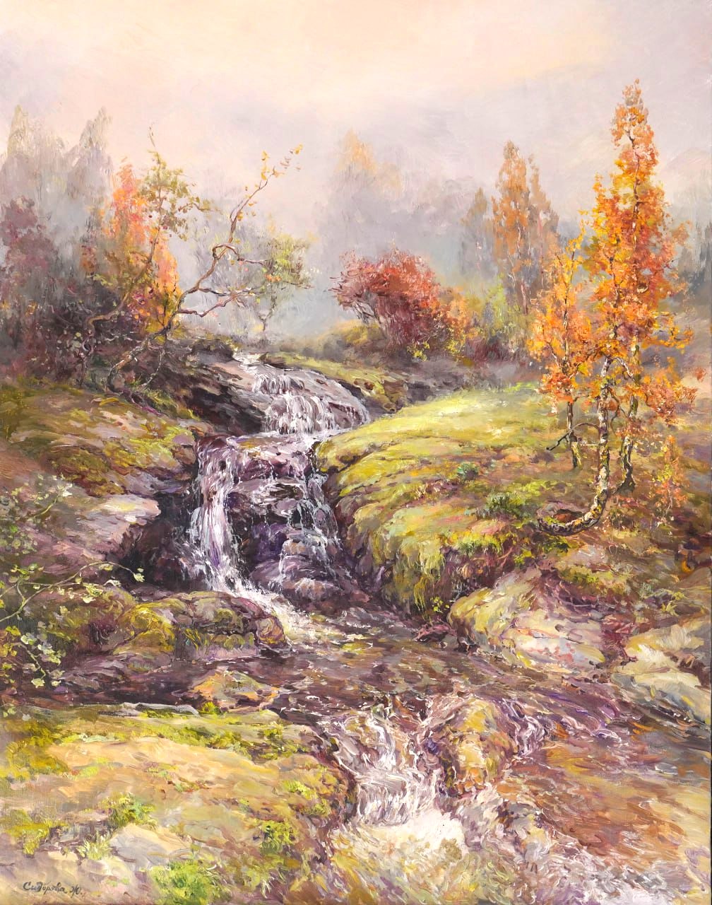 Гилёвский водопад - 1, Жанна Сидорова , Купить картину Масло
