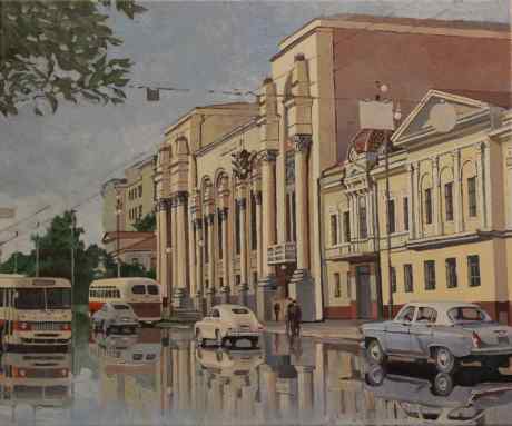Свердловская филармония, омыта ливнем