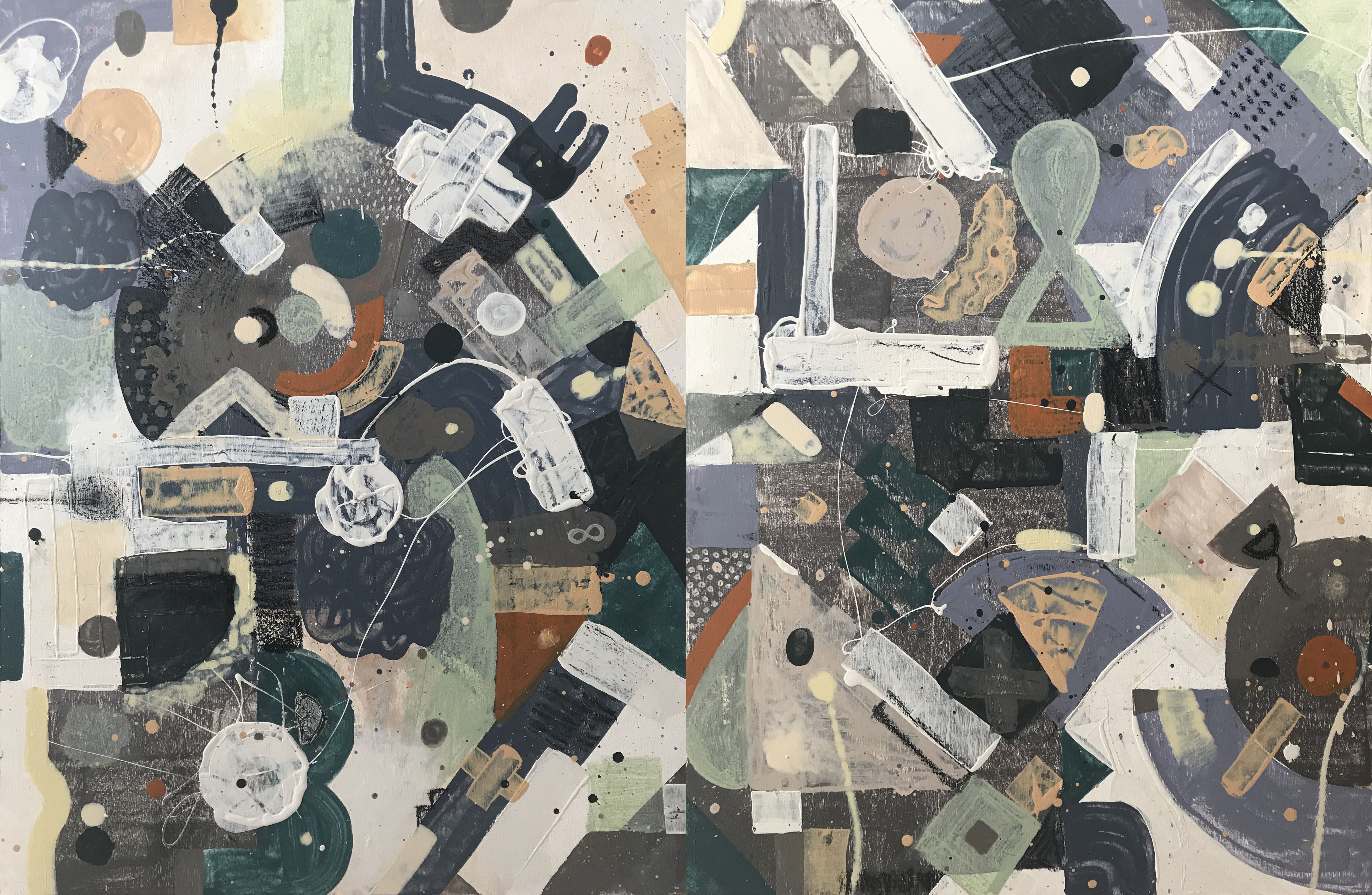 Second order (diptych) - 1, Алексей Иванов, Купить картину Акрил