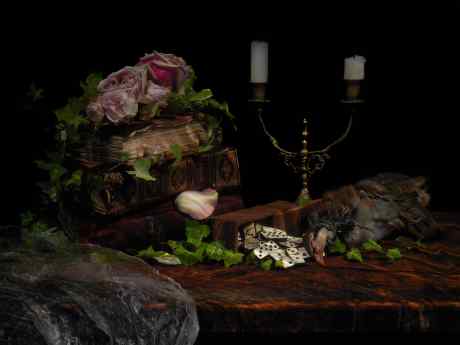 Подводный натюрморт с книгами. Из серии "Vanitas."