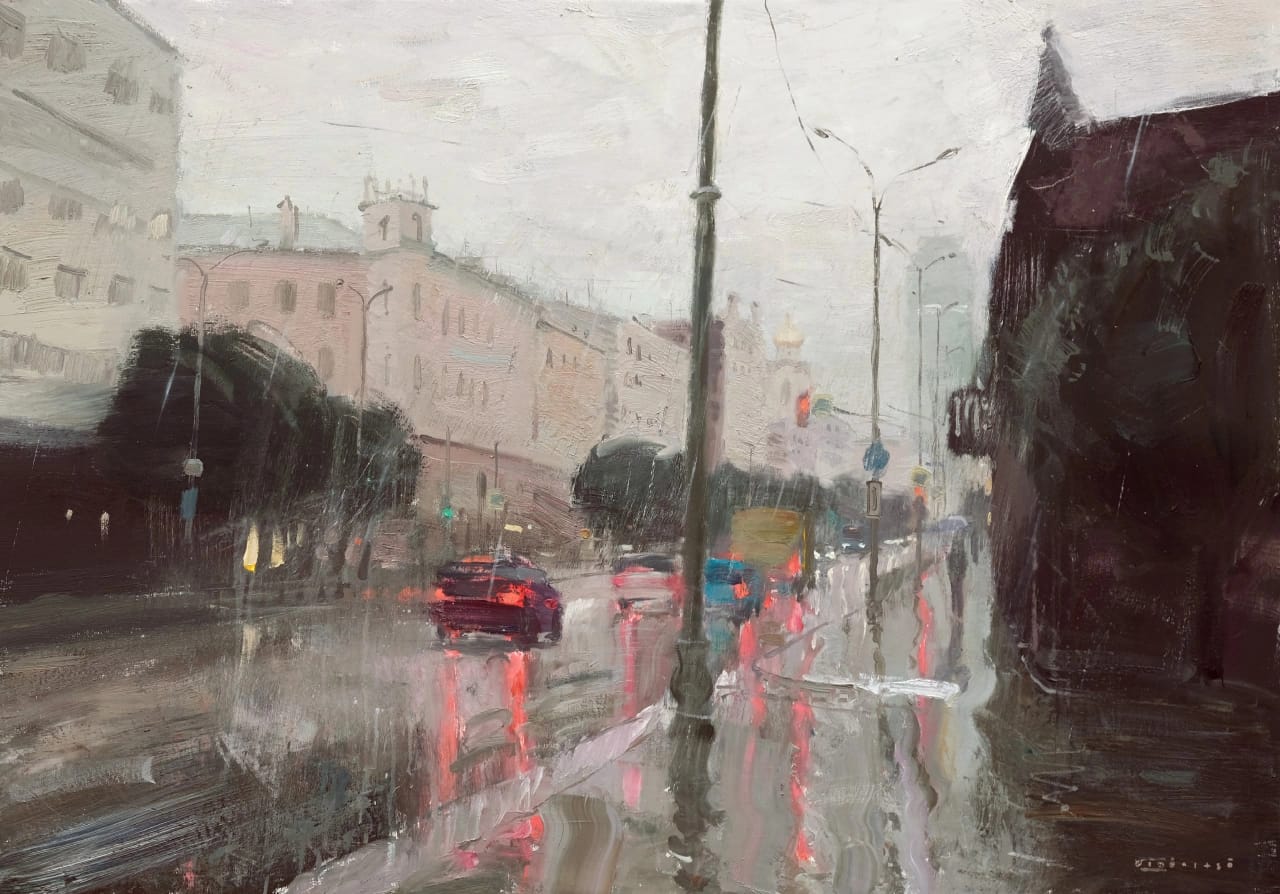Ливень - 1, Сергей Кияница, Купить картину Масло