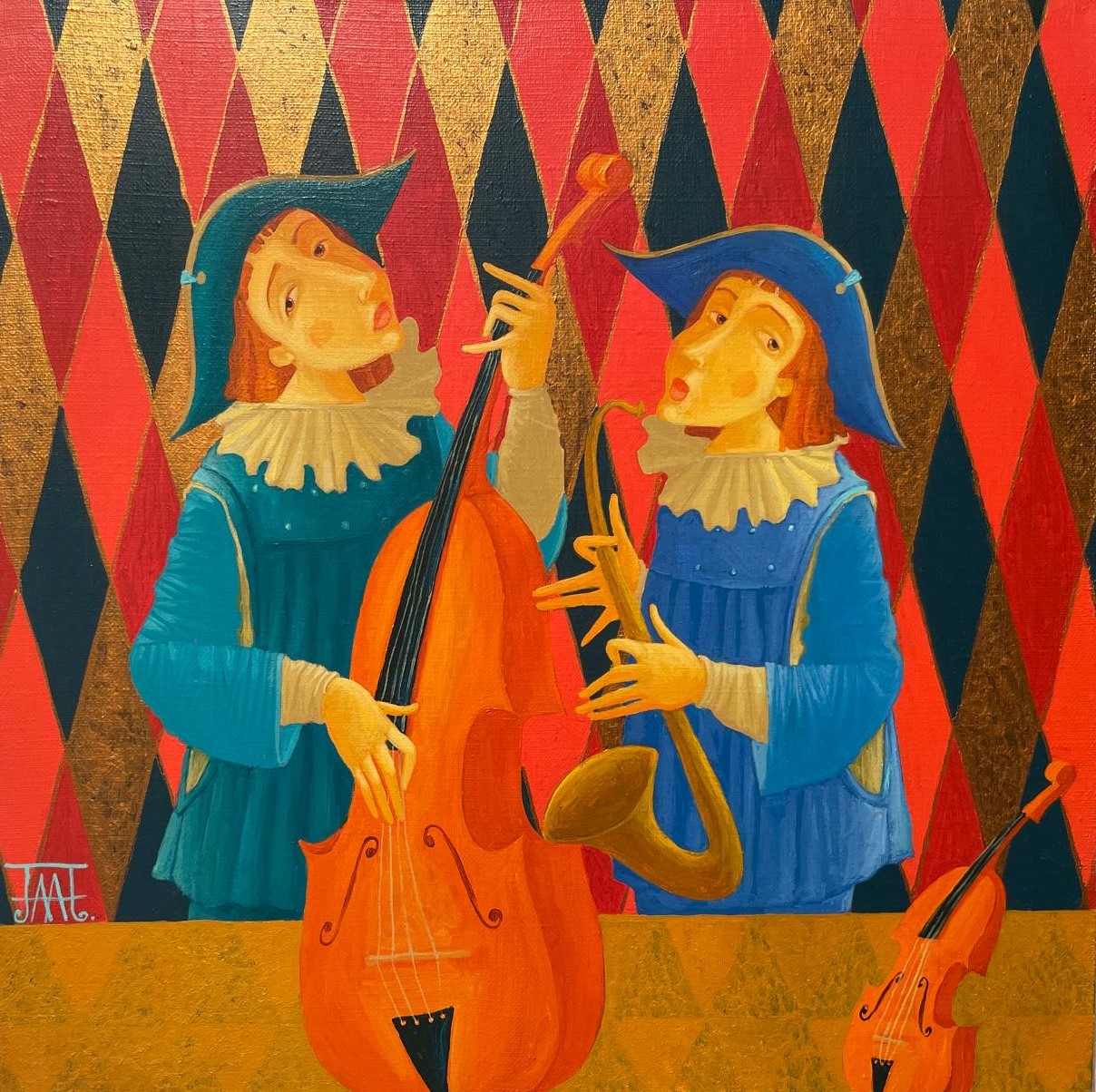 Музыканты - 1, Алла Липатова , Купить картину Масло