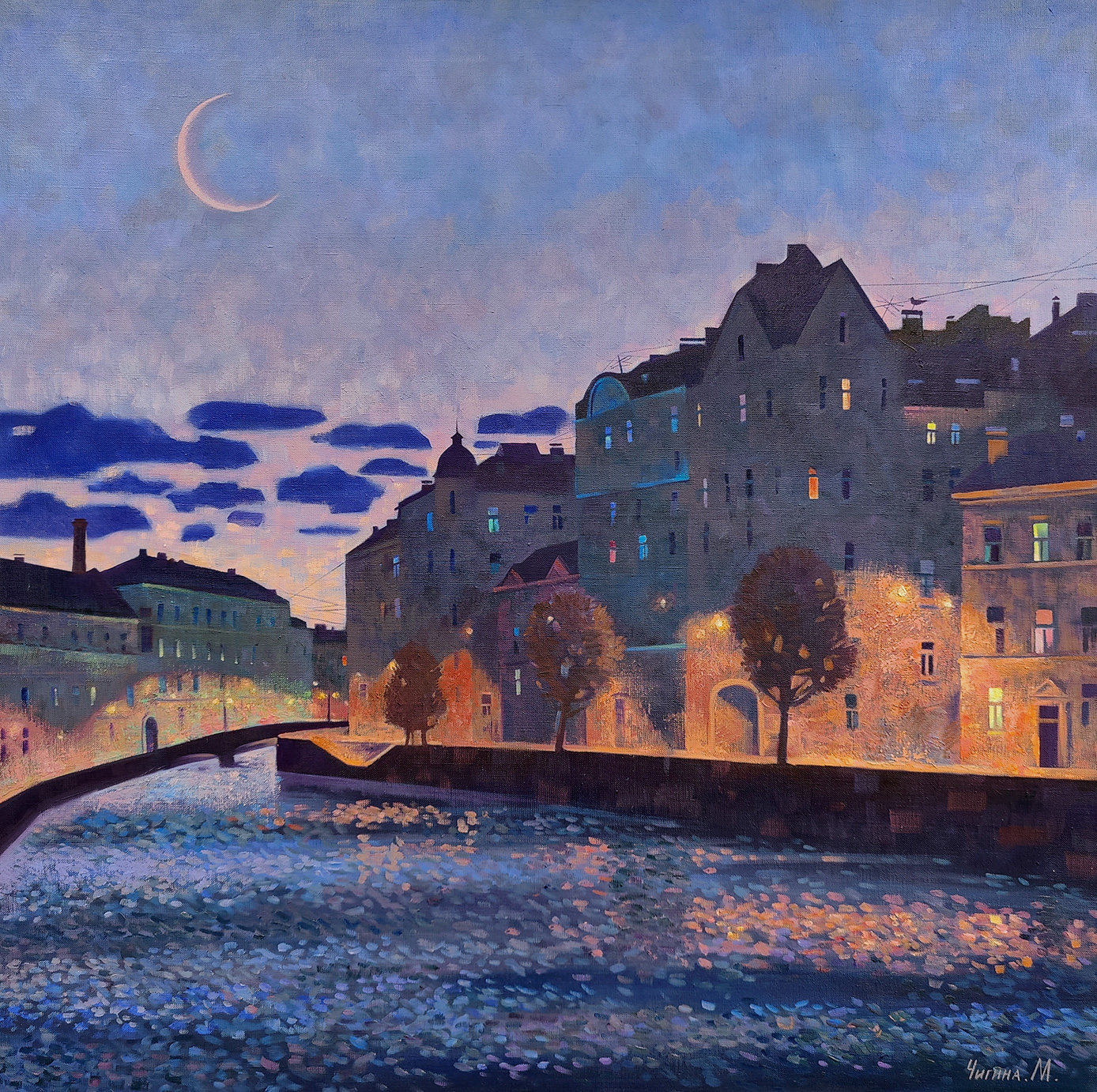 Возвращение домой. Серия "На Фонтанке".  - 1, Маргарита Чигина, Купить картину Масло