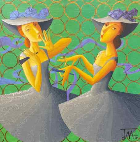 Девушки в шляпках