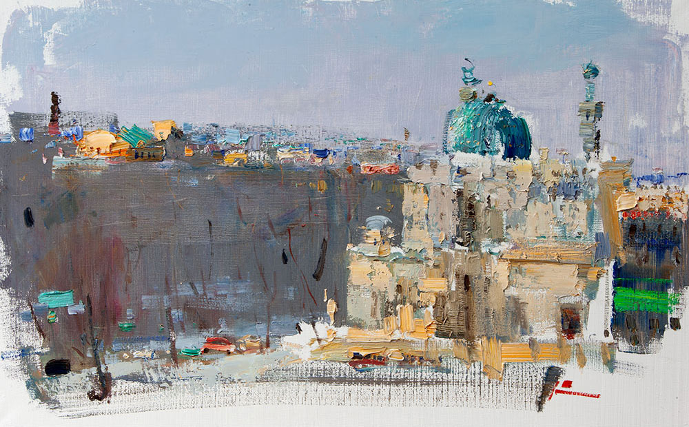 Весна в Петербурге - 1, Вячеслав Короленков, Купить картину Масло