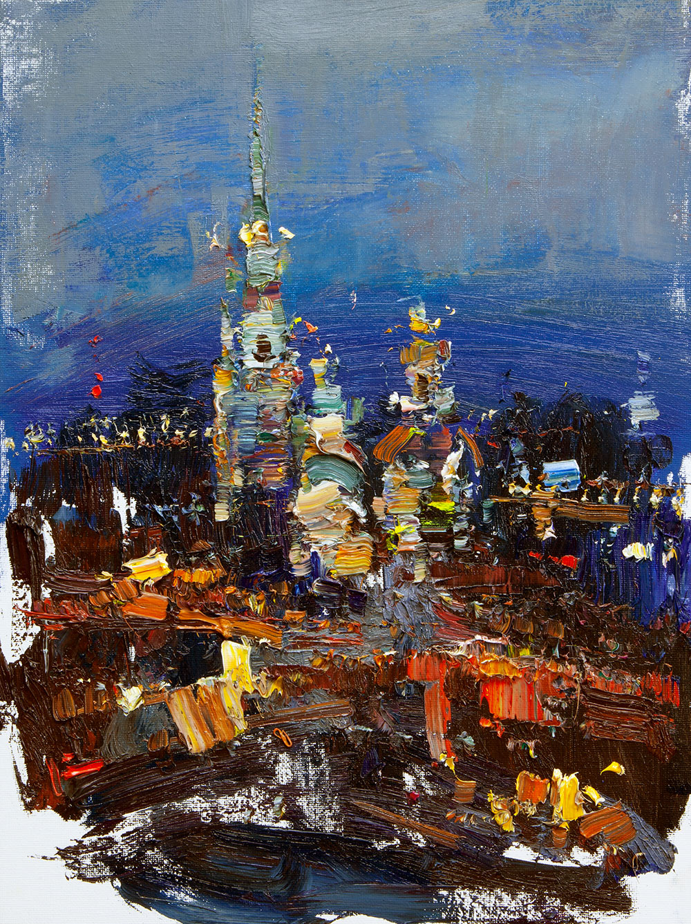 Ночной Петербург - 1, Вячеслав Короленков, Купить картину Масло