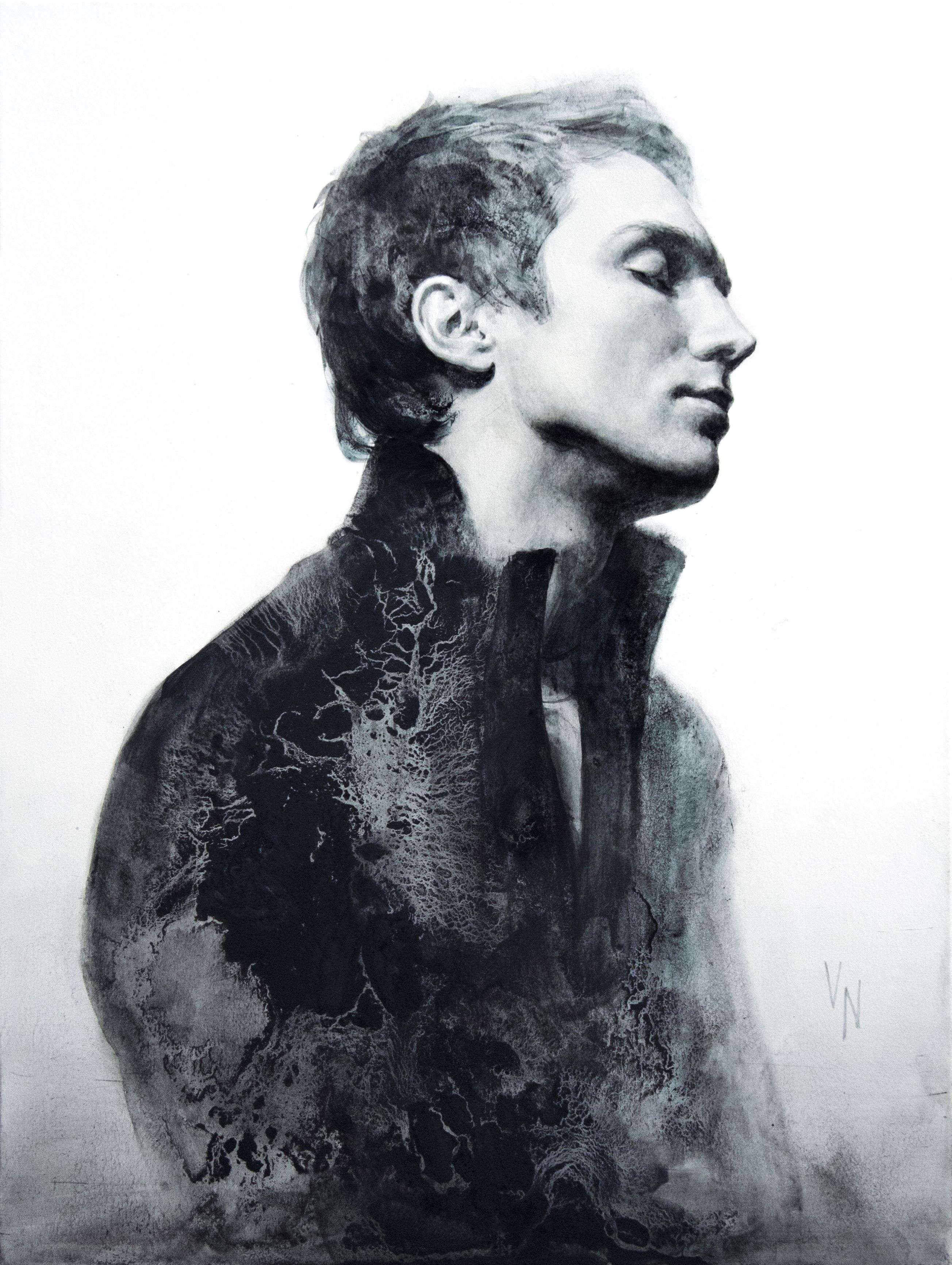 Молодой человек (портрет на заказ) - 1, Наталья Великая, Купить картину Авторская техника