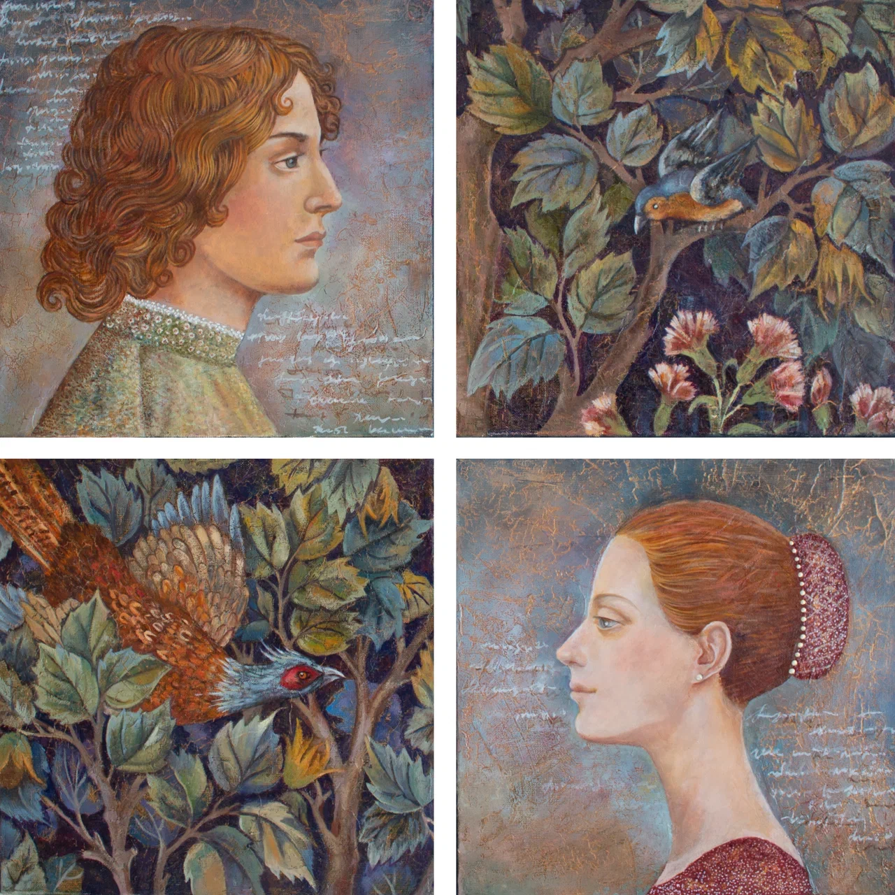 Шёпот в листьях - 1, Анастасия Мирре, Купить картину Масло