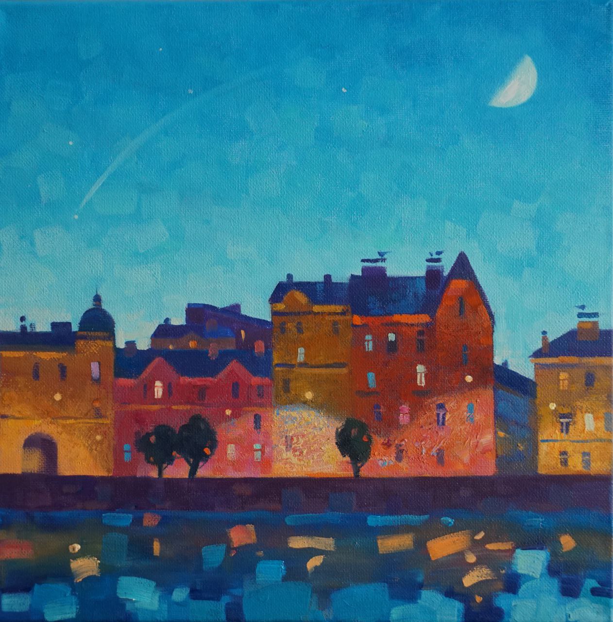 Падающая звезда - 1, Маргарита Чигина, Купить картину Масло