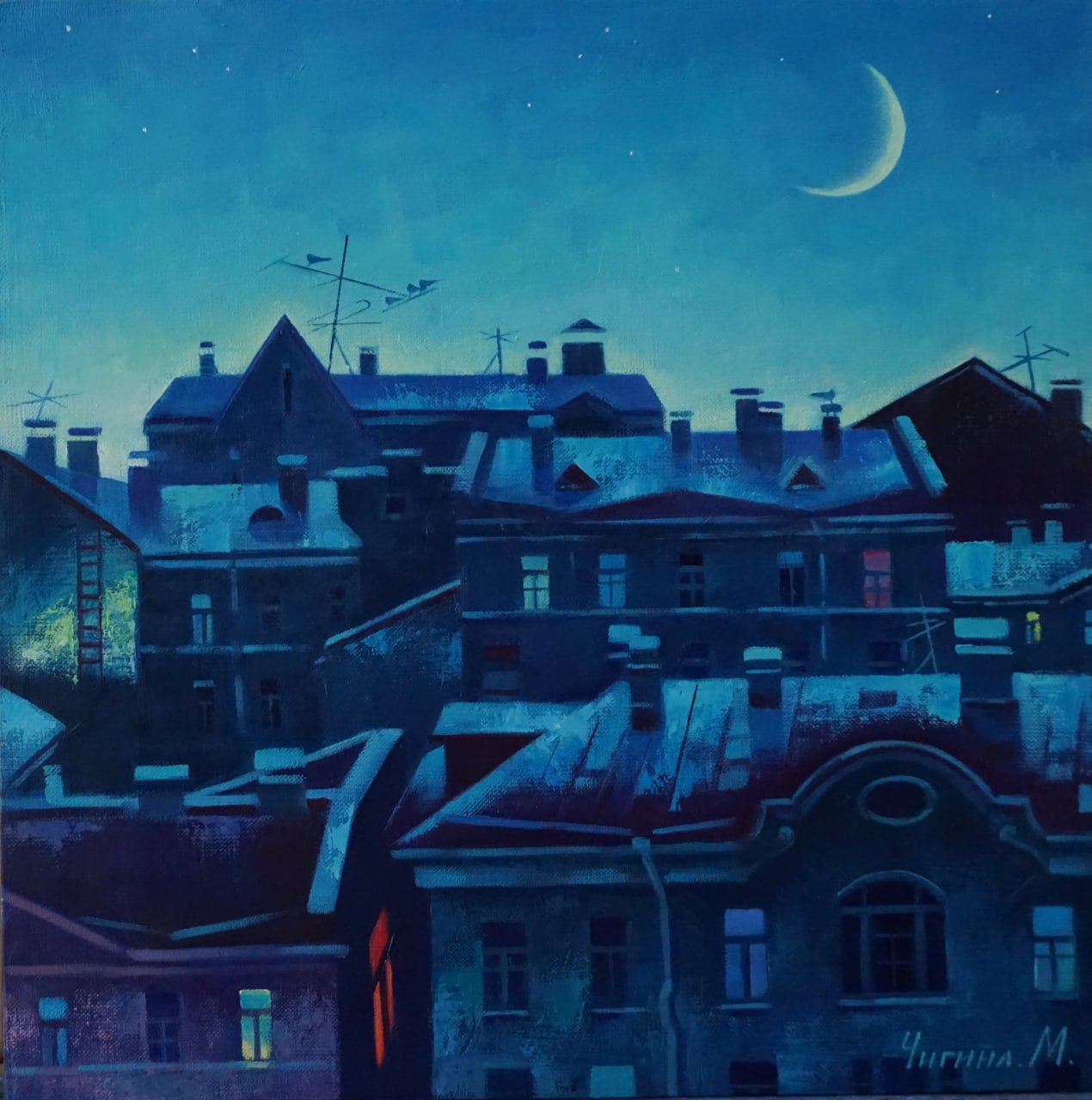 Свет в окне - 1, Маргарита Чигина, Купить картину Масло