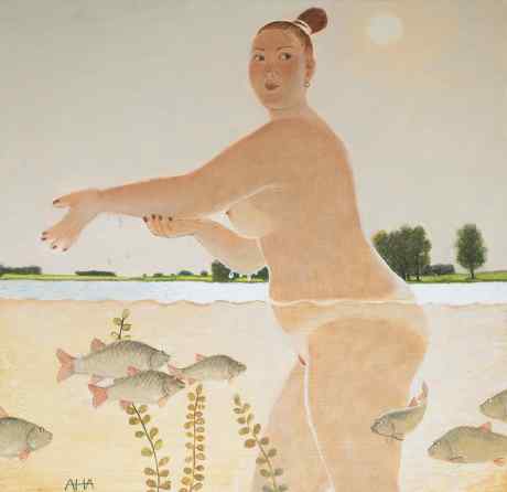 Женщина в озере