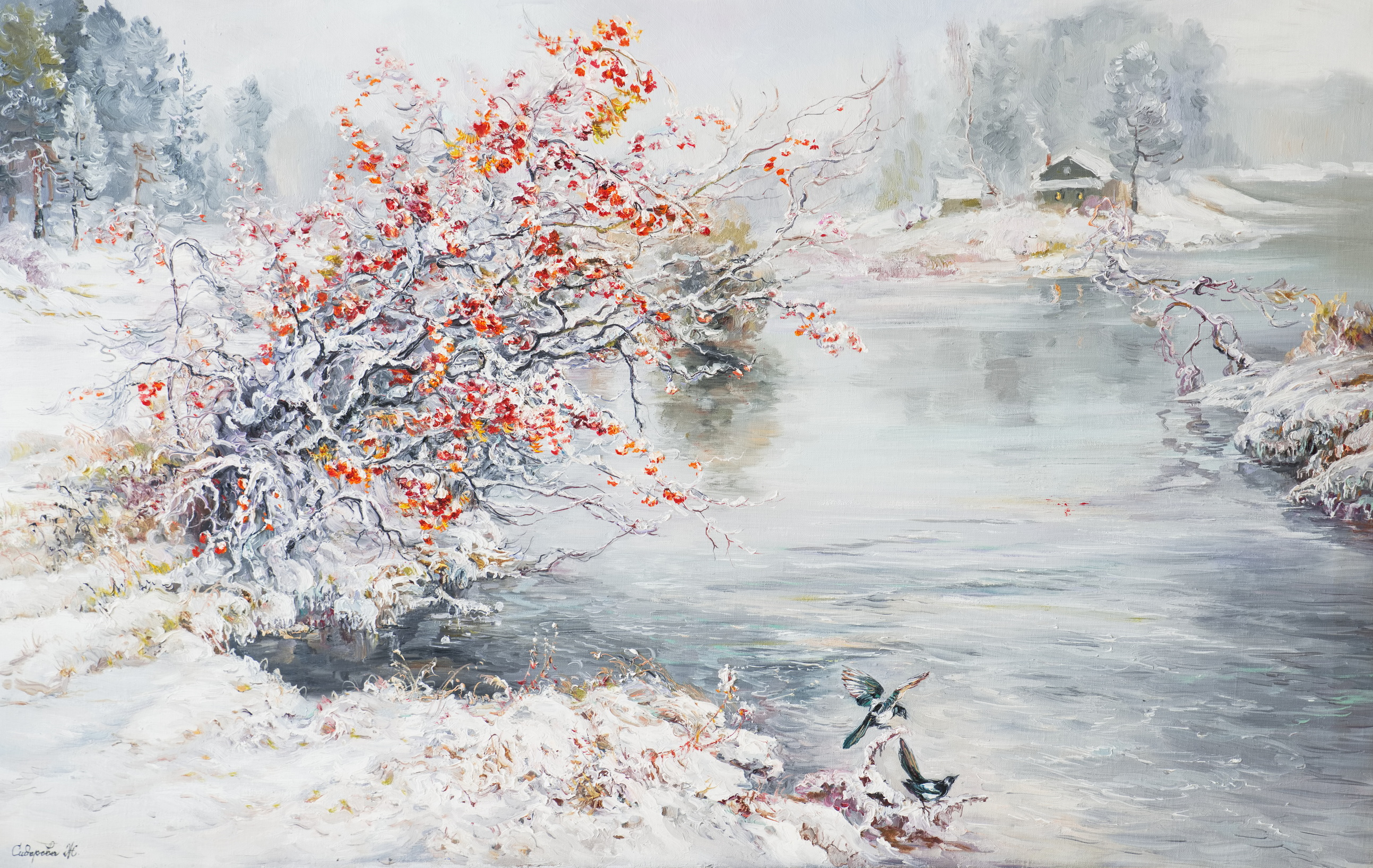 Богатая рябина - 1, Жанна Сидорова , Купить картину Масло