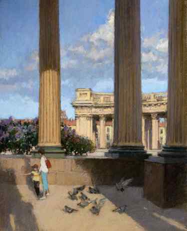 Казанский собор. Голуби. 