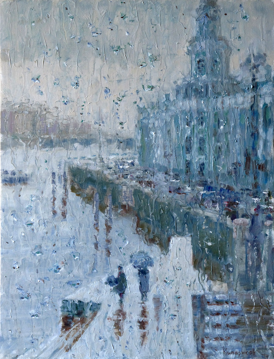 Университетская набережная - 1, Леонид Кипарисов, Купить картину Масло