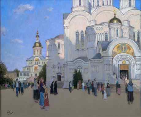 Яблочный Спас в Дивеево (женский монастырь) 