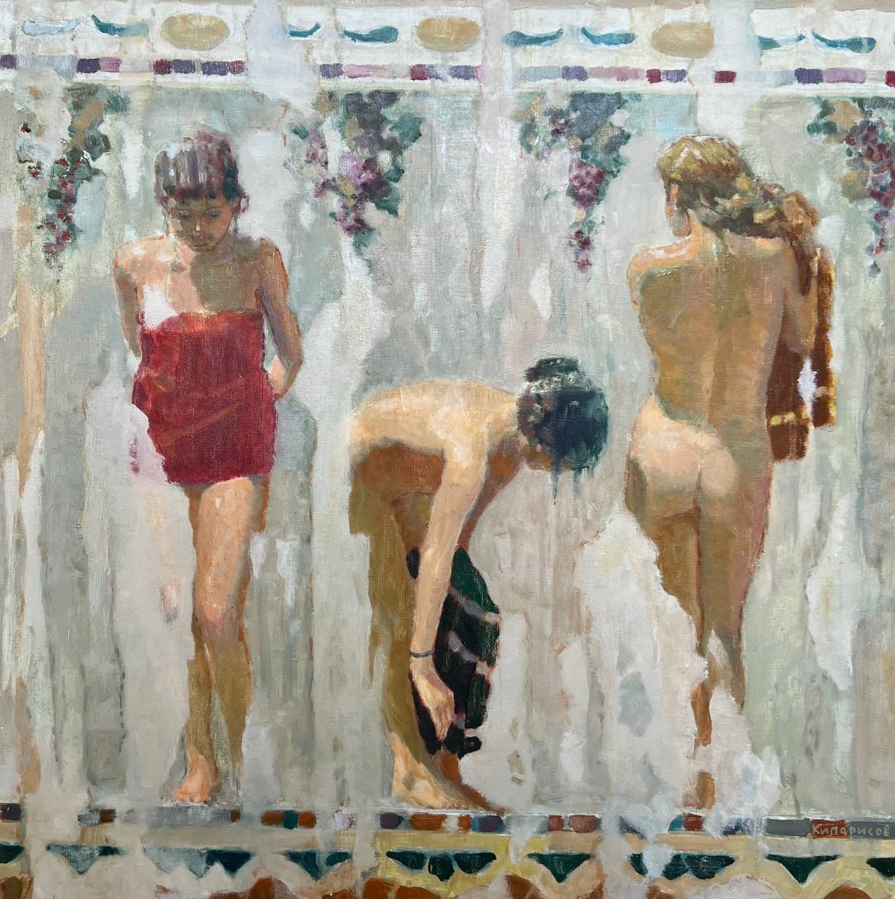 Купальщицы III - 1, Леонид Кипарисов, Купить картину Масло