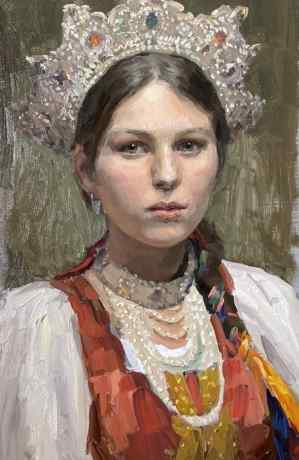 Девушка в кокошнике