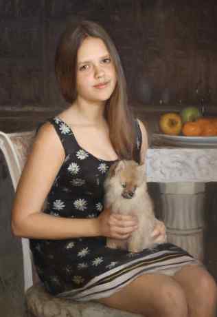 Девочка с собачкой