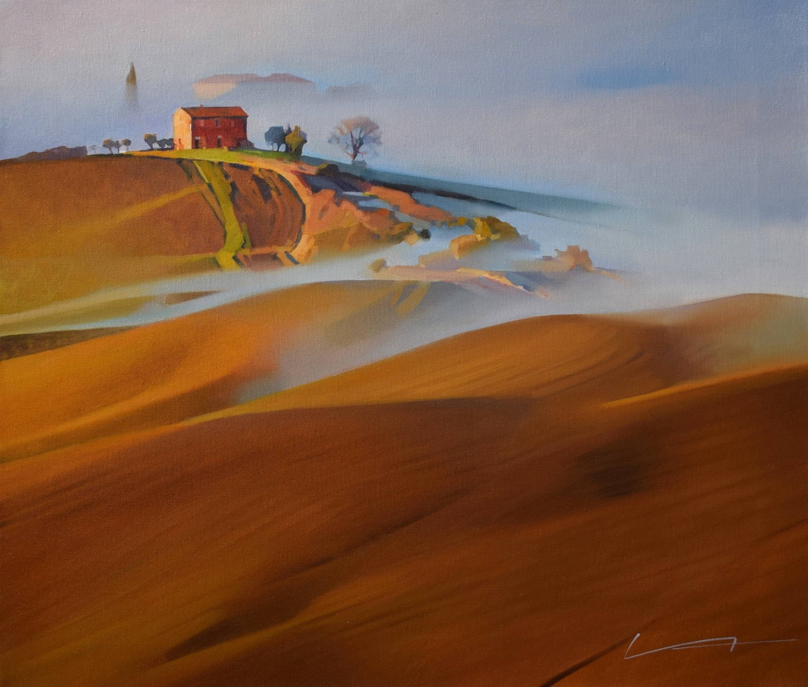 Тоскана. Туман - 1, Алексей Чернигин , Купить картину Масло