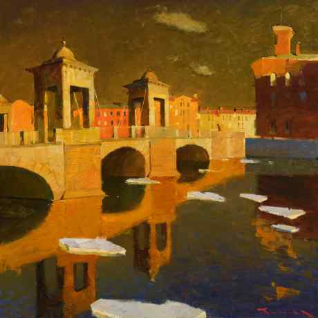 Старо-Калинкин мост. Весна