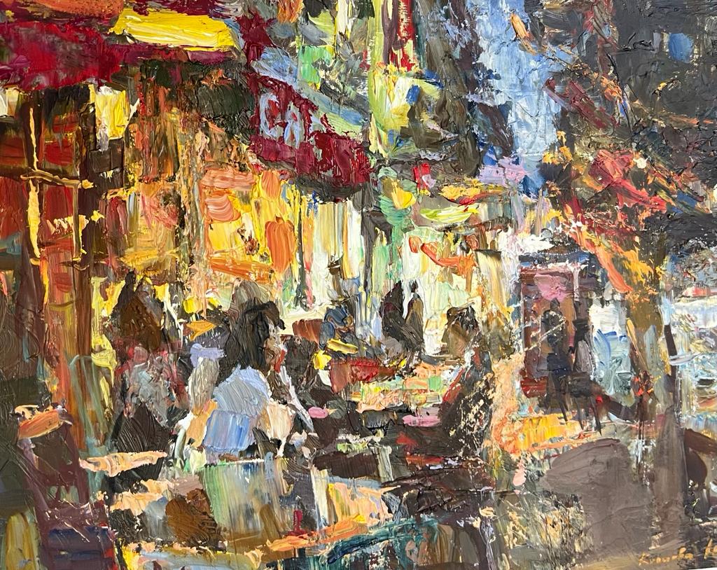 Вечерние улицы, Париж - 1, Юлия Косцова, Купить картину Масло