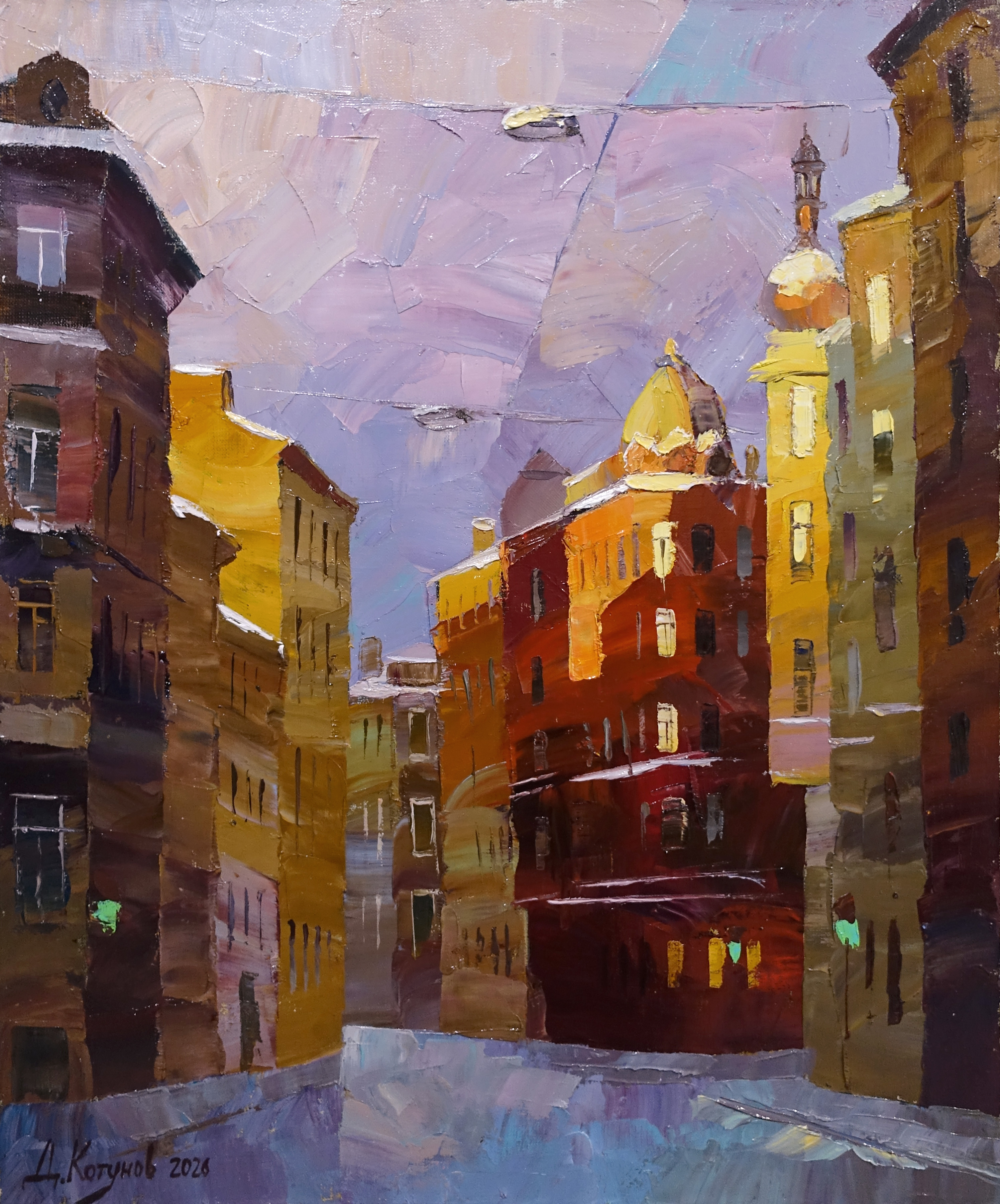 Вечерние лучи - 1, Дмитрий Котунов, Купить картину Масло