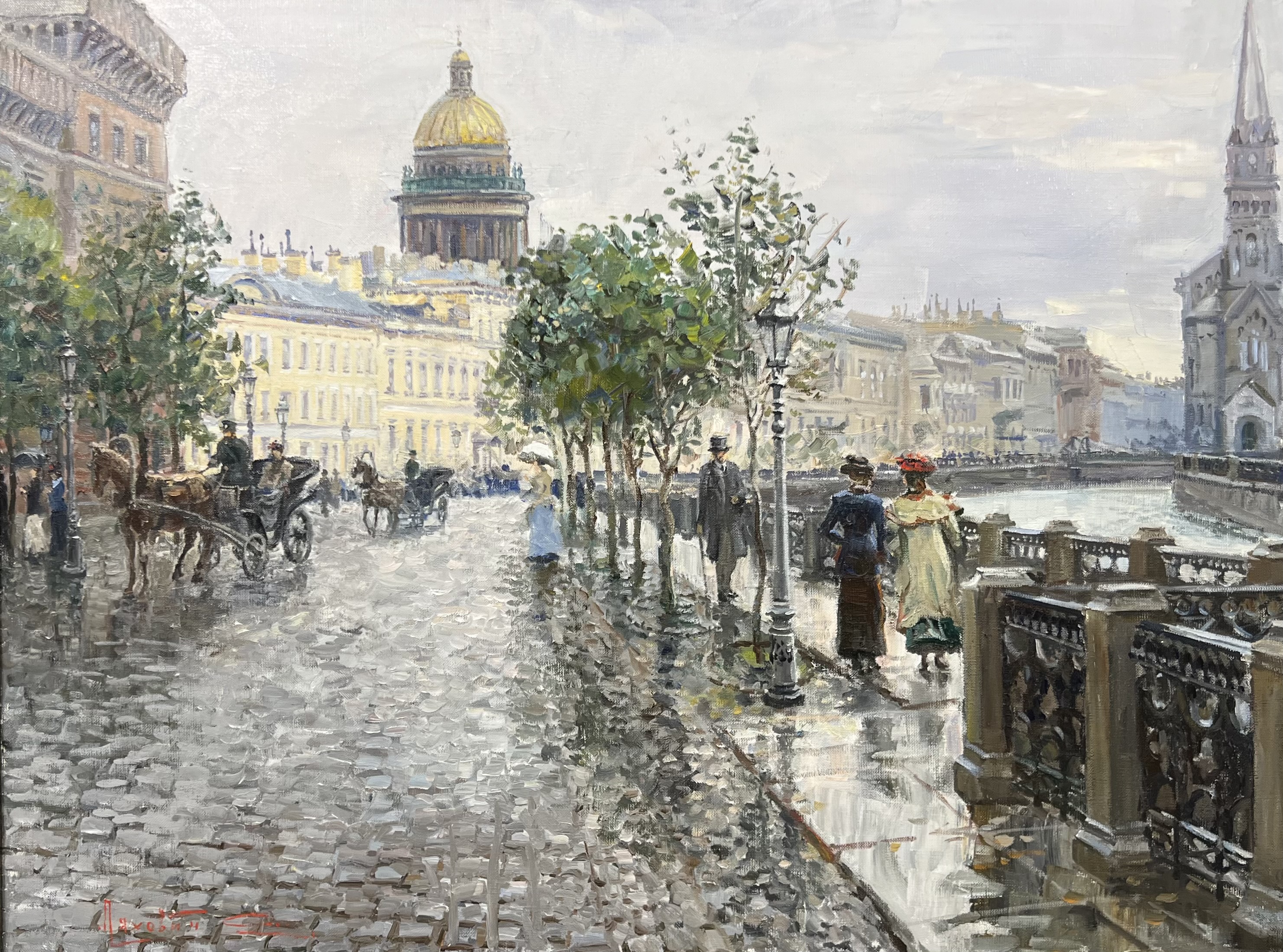 Большая морская ул. Старый Петербург - 1, Сергей Ляхович, Купить картину Масло