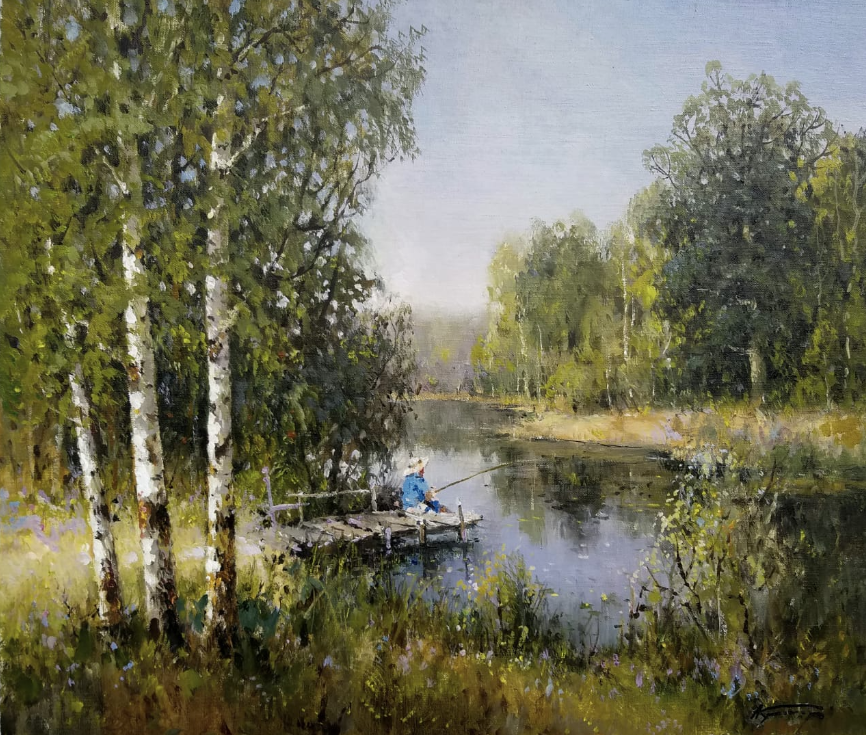 Рыбалка - 1, Александр Кремер, Купить картину Масло