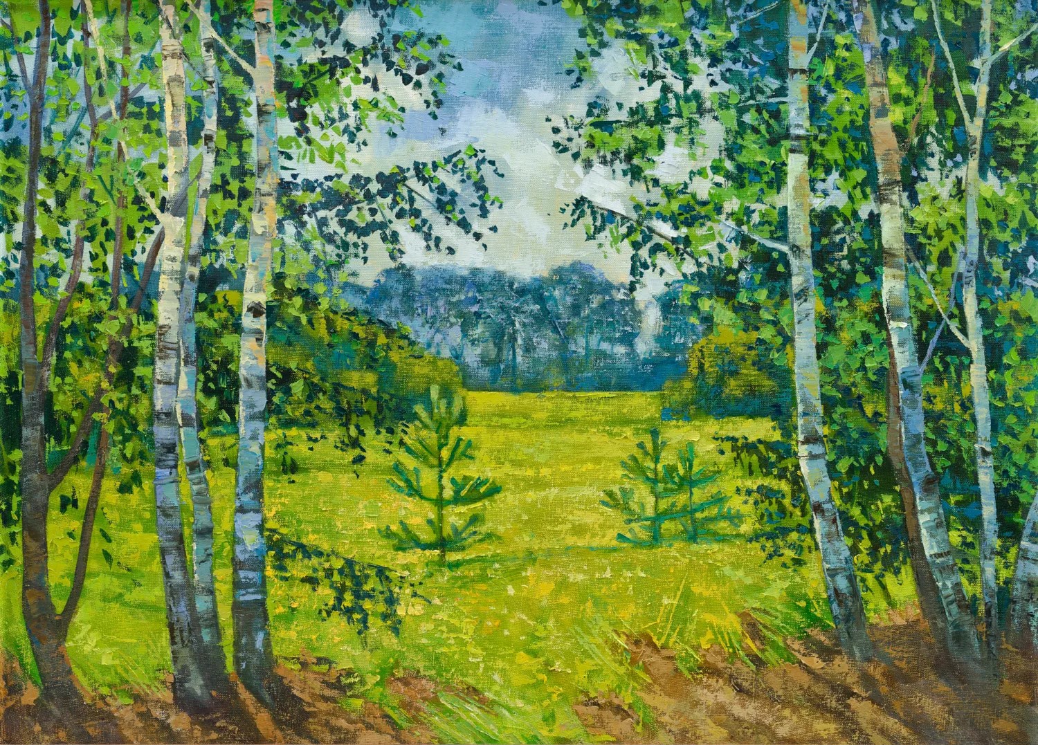 Березовое кружево - 1, Мария Яшина, Купить картину Масло